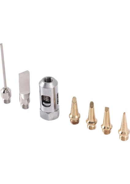6 Pcs Flame Bütan Gaz Lehimleri Uçları+Meme Bütan Gazı Lehim MT-100 HT-1937 Bütan Gazı Lehimleme Demir Kiti Kaynak Set Teşhal Kalem Araçları Lehim Için (Yurt Dışından)