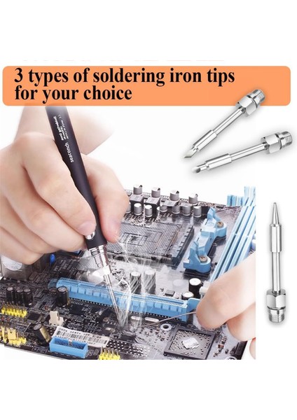 1pc Taşınabilir Lehimleme Demir Ucu 510 Arayüz 8W Pil Havalandırma Demir USB Taşınabilir Havalandırılabilir Havalandırma Demir Uç A (Yurt Dışından) modelleri