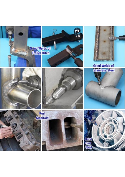 Metal Kaynak Beton Taş Taş Ahşap Plastik Gravür Kesme Temizlik Taşlama Gravürü Için Karbür Burr Seti (Yurt Dışından) fırsatları