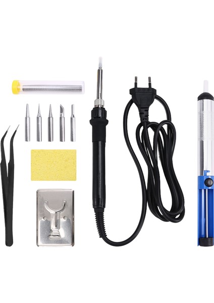 80W Dijital Lehimleme Demir Kiti LCD Ekran Demir Uçları ile Ayarlanabilir Kaynak Lehim Tenekesi Onarım Araçları Ab Fişi (Yurt Dışından)