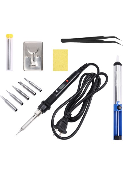 80W Dijital Lehimleme Demir Kiti LCD Ekran Demir Uçları ile Ayarlanabilir Kaynak Lehim Tenekesi Onarım Araçları Us Fiş (Yurt Dışından) fiyatları