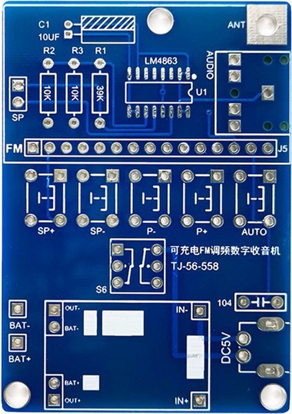 Fm Radyo Alıcı Kaynak Kiti LCD Ekran Kendi Kendine Montaj ve Lehimleme Uygulaması Için Dıy C-Kit (Yurt Dışından)