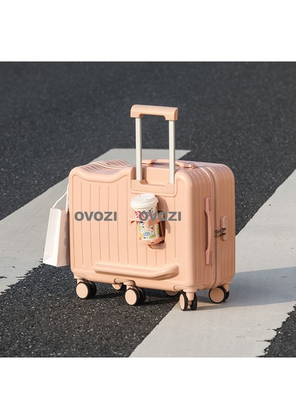 Ovozı 52*46*25CM 6 Tekerlekli Çocuk Valizi Oturulabilir ve Binilebilir Seyahat Arabası Çantası (Yurt Dışından)