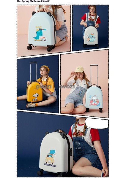 Ovozı 52*35*23CM Çocuk Kombinasyon Bagajı Seyahat Bagajı (Yurt Dışından) fiyatları