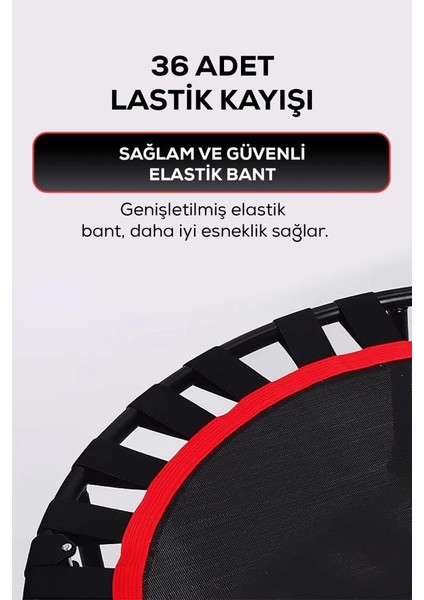 250 kg Taşıma Kapasiteli 130X125 cm Katlanabilir Destekli Trambolin fırsatları