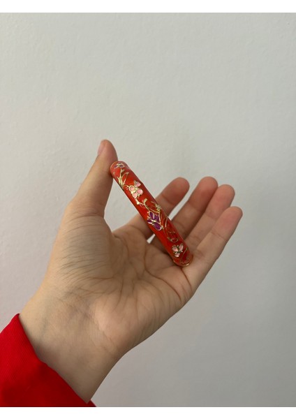 Mineli Bileklik Kelepçe Kırmızı Bileklik Çiçek Desenli Mineli Bilezik Mineli Bileklik Çiçek Kelepçe Vintage Tasarım Kelepçe Bilezik 1ADET fiyatları
