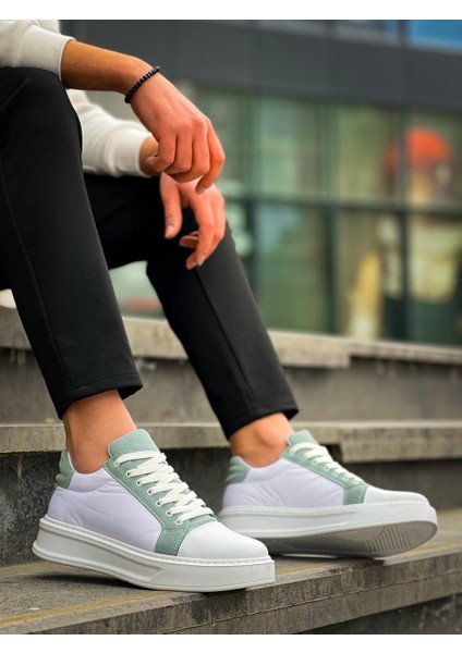 KB-X46 Kuback Beyaz Bebe Mavi Yüksek Beyaz Taban Günlük Spor Ayakkabı