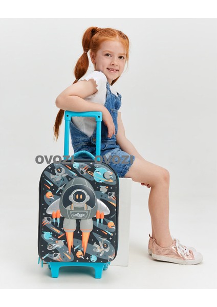 Ovozı 44*28*20CM Avustralya Smiggle Sevimli Karikatür Çocuk Bagaj Öğrenci Arabası Çantası Omuz Askısı Olmadan Okul Çantası Olarak Kullanılabilir (Yurt Dışından) fırsatları