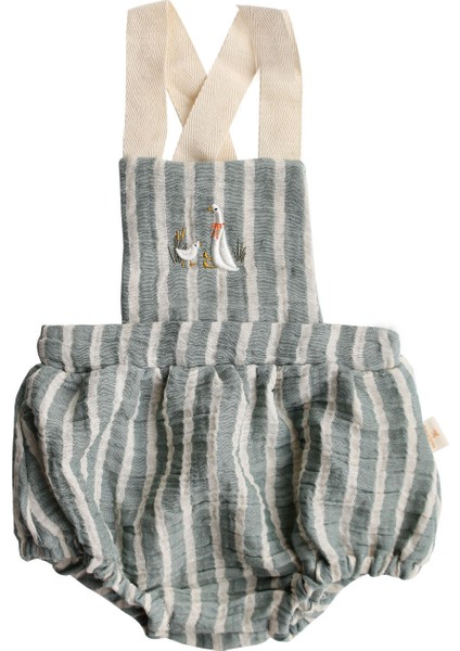 Anne Kaz Nakışlı Müslin Bebek Salopet - Mint fiyatları