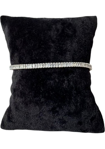 1200 Su Yolu Taşlı Paslanmaz Çelik Ayarlanabilir Bileklik