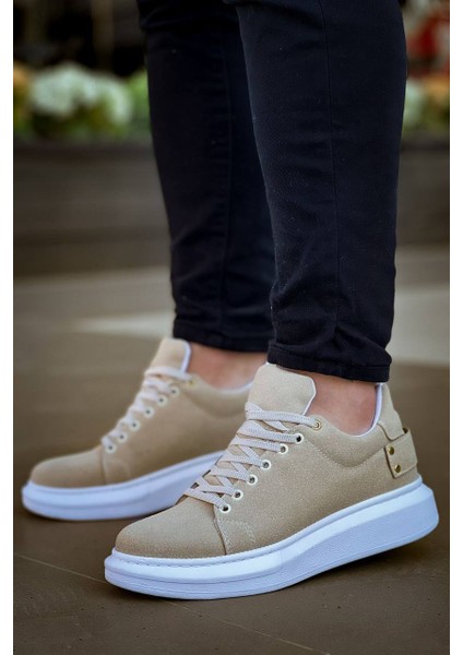 KB047 Kuback Bej Süet Günlük Erkek Ayakkabı modelleri