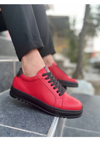 Kb-Dx2 Kuback Kırmızı Deri Günlük Erkek Ayakkabı