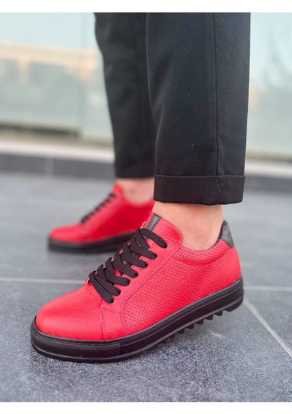 Kb-Dx2 Kuback Kırmızı Deri Günlük Erkek Ayakkabı modelleri