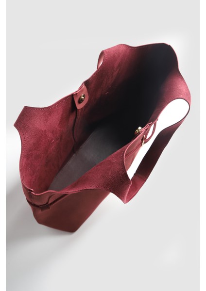 Lagraccio Paris Kadın Pureline Makyaj Çantalı Süet Büyük Boy Omuz Çantası Siyah Süet indirimleri