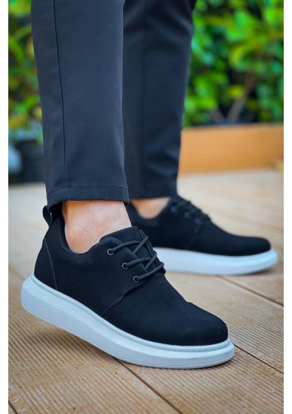KB-003 Kuback Siyah Süet Bağcıklı Günlük Erkek Ayakkabı fırsatları