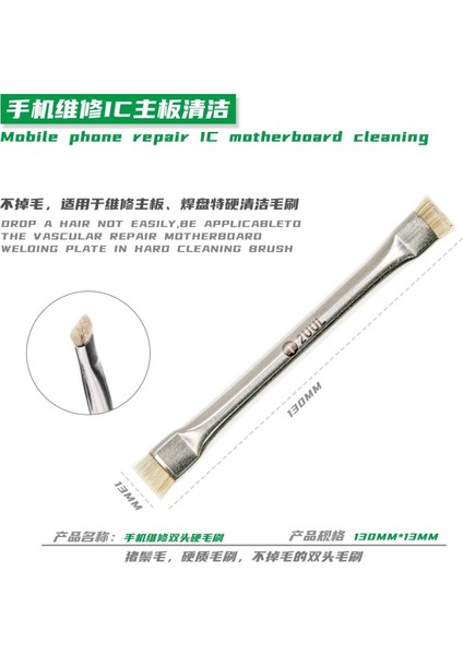 CL11 Çift Başlıklı Pcb Anakart Temizlik Için Kıl Fırça