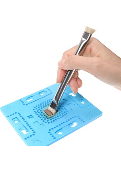 CL11 Çift Başlıklı Pcb Anakart Temizlik Için Kıl Fırça modelleri