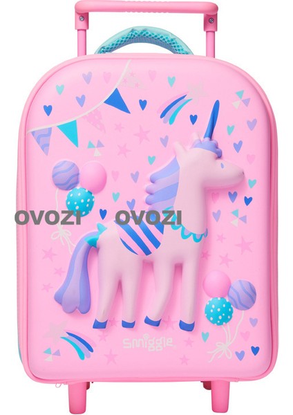 Ovozı 36*23*18CM Avustralya Smiggle Sevimli Karikatür Çocuk Bagaj Öğrenci Arabası Çantası Omuz Askısı Olmadan Okul Çantası Olarak Kullanılabilir (Yurt Dışından)