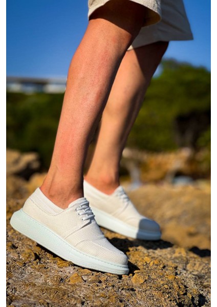 KB-042 Kuback Bağcıklı Beyaz Günlük Erkek Ayakkabı fırsatları