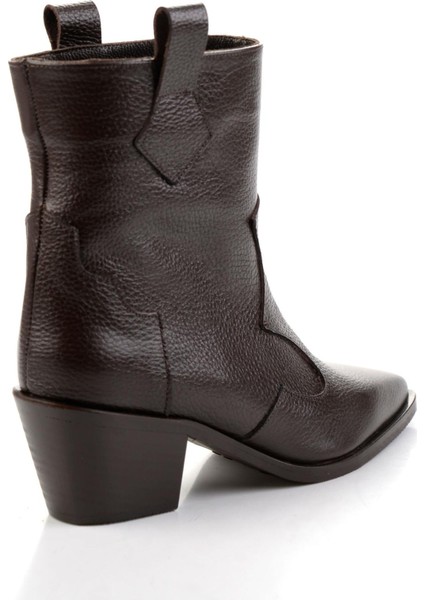 Kahve Hakiki Deri Kadın Bot & Bootie K02140000303 modelleri