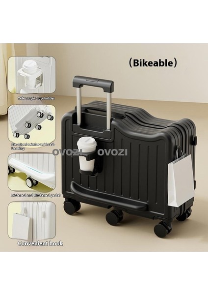 Ovozı 50*44*23CM 6 Tekerlekli Çocuk Valizi Oturulabilir ve Binilebilir Seyahat Arabası Çantası (Yurt Dışından)