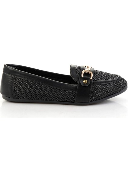 Siyah Kadın Loafer Ayakkabı K01688011109