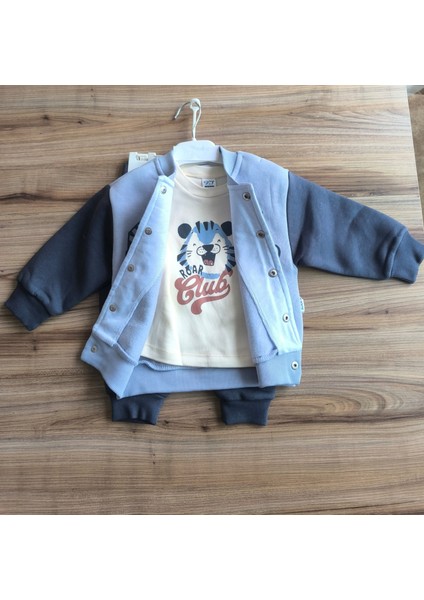 Laura Baby 3 Lü Erkek Bebek/çocuk Hırkalı Takım