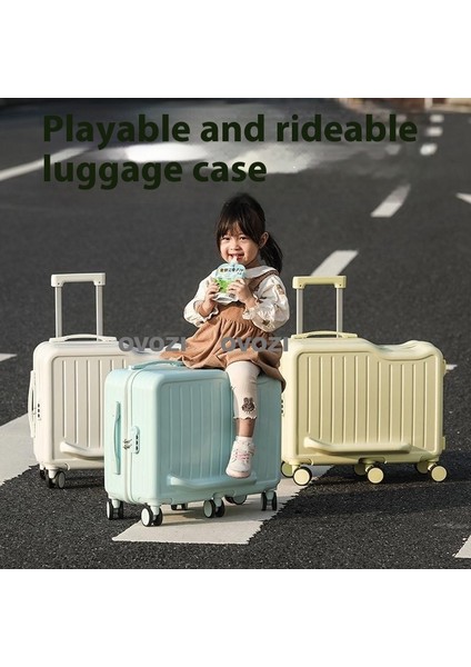 Ovozı 50*43*30CM 6 Tekerlekli Çocuk Binici Ebeveyn-Çocuk Valizi Katlanabilir Ayak Dayama Yeri ile Seyahat Arabası Çantası (Yurt Dışından) fiyatları