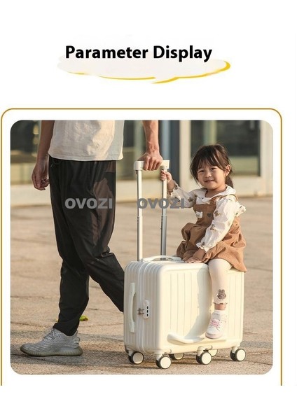 Ovozı 50*43*30CM 6 Tekerlekli Çocuk Binici Ebeveyn-Çocuk Valizi Katlanabilir Ayak Dayama Yeri ile Seyahat Arabası Çantası (Yurt Dışından) modelleri