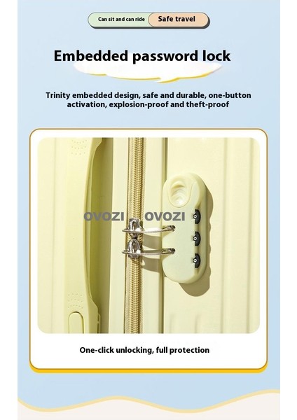 Ovozı 50*43*30CM 6 Tekerlekli Çocuk Binici Ebeveyn-Çocuk Valizi Katlanabilir Ayak Dayama Yeri ile Seyahat Arabası Çantası (Yurt Dışından) indirimleri