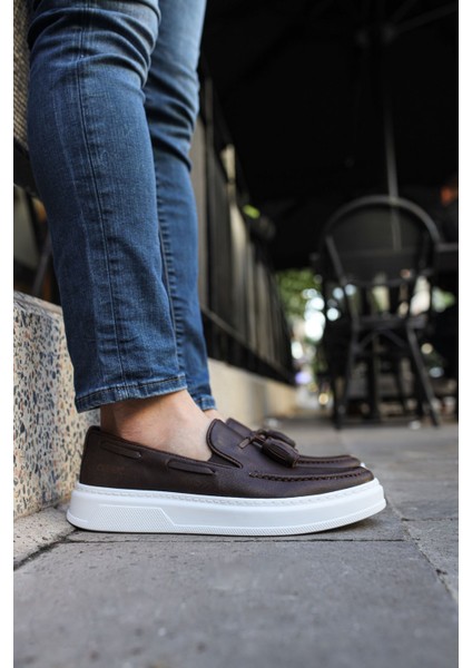 Loafer-X Günlük Erkek Loafer Ayakkabı Kahve fırsatları