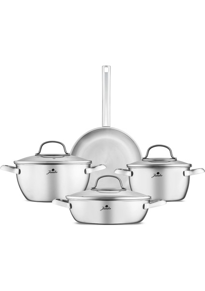 Colosseum 3ply 7 Parça Indüksiyon Tabanlı Çelik Tencere Seti