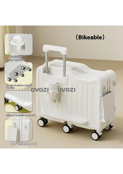 Ovozı 47*41*20CM 6 Tekerlekli Çocuk Valizi Oturulabilir ve Binilebilir Seyahat Arabası Çantası (Yurt Dışından) fiyatları