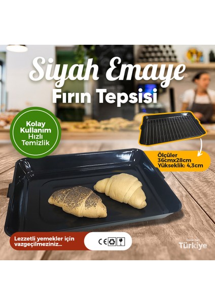 Emaye Kaplı Fırın Tepsisi
