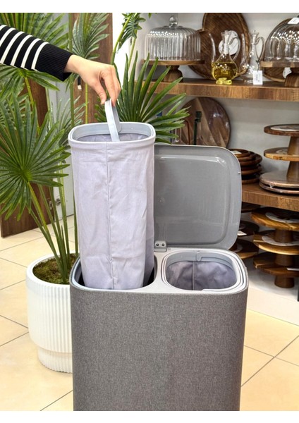 New Garb Tekerlekli Kirli Sepeti 50 Litre