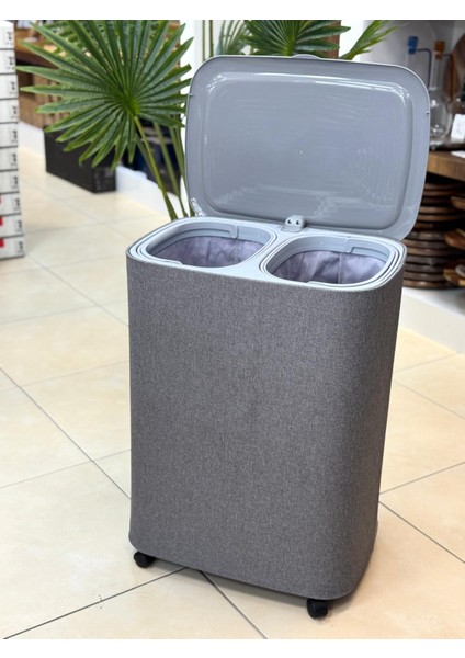 New Garb Tekerlekli Kirli Sepeti 50 Litre