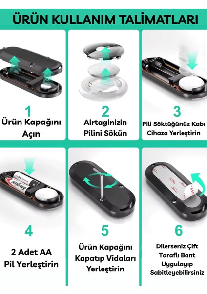 Airtag Pil Süre Arttırıcı 10 Yıl Pil Ömrü Kesintisiz Taşınabilir Pratik Araç Çocuk Yaşlı Motor Takip fiyatları