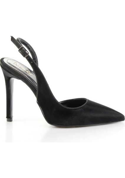 Parlak Siyah Kadın Klasik Topuklu Ayakkabı K01209035038