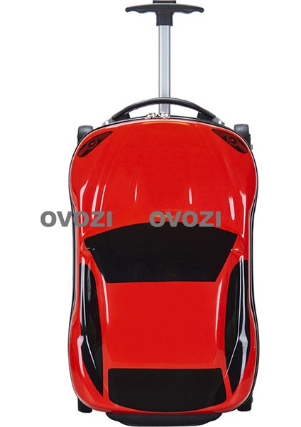 Ovozı 45*29*26CM Araba Şeklinde Çocuk Bagajı Oturtulabilir Seyahat Arabası Çantası (Yurt Dışından)