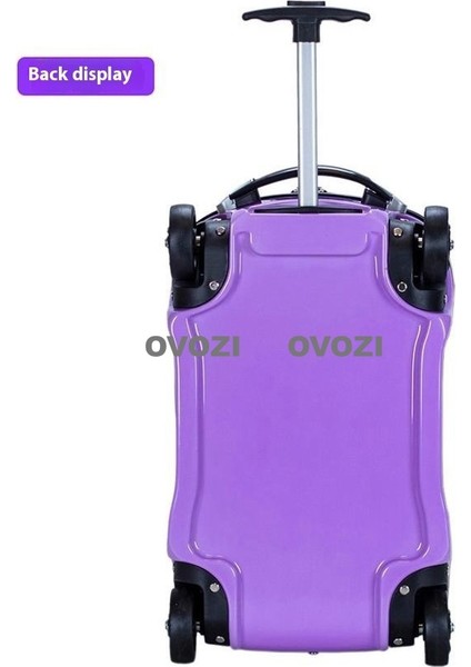 Ovozı 45*29*26CM Araba Şeklinde Çocuk Bagajı Oturtulabilir Seyahat Arabası Çantası (Yurt Dışından) modelleri