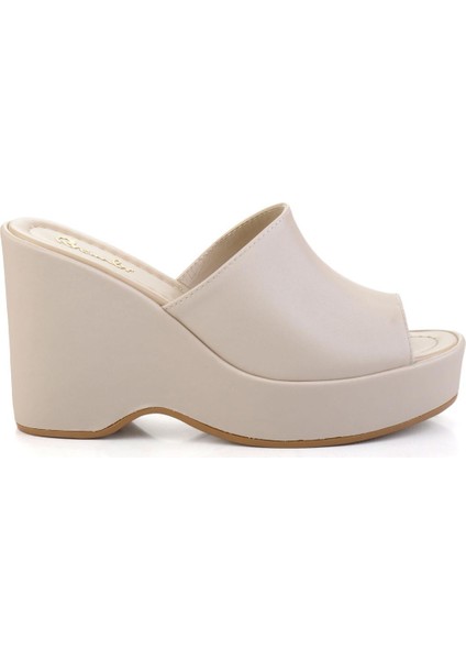 Mat Bej Kadın Terlik K04688001938