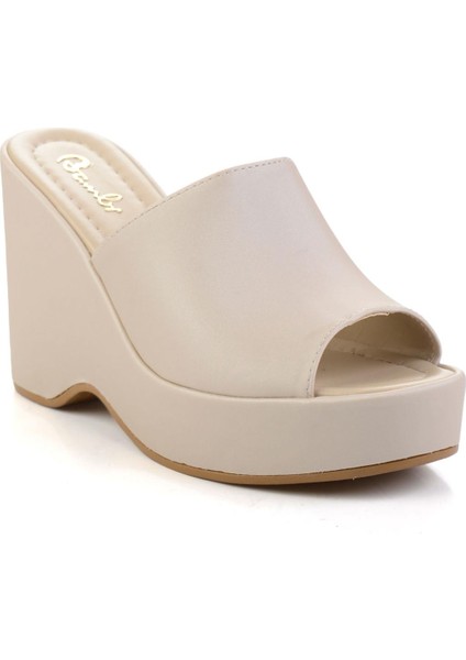 Mat Bej Kadın Terlik K04688001938 fiyatları