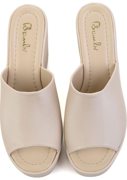 Mat Bej Kadın Terlik K04688001938 fırsatları