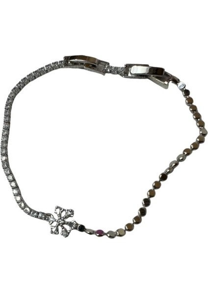 9589 Kar Taneli Taş Detaylı Paslanmaz Çelik Ayarlanabilir Bileklik fiyatları