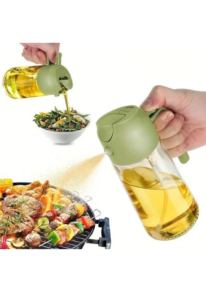 2si 1ARADA Yağ Dökücü ve Spreyli Yağdanlık Cam Yağ Püskürtücü