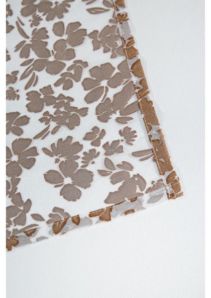 Pannello Tül Perde Beyaz Kahve 140X295 modelleri