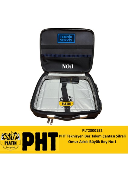 Teknisyen Bez Takım Çantası Şifreli Omuz Askılı Büyük Boy No:1 PLT2800152 modelleri