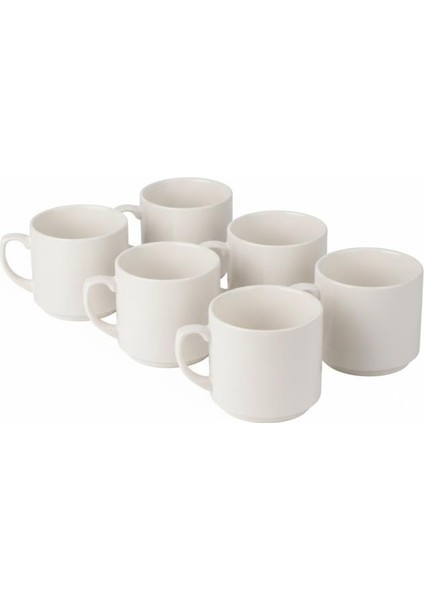 Times Espresso Americano Kahve Fincan Kupası 6'lı Set 200 ml 7 cm modelleri