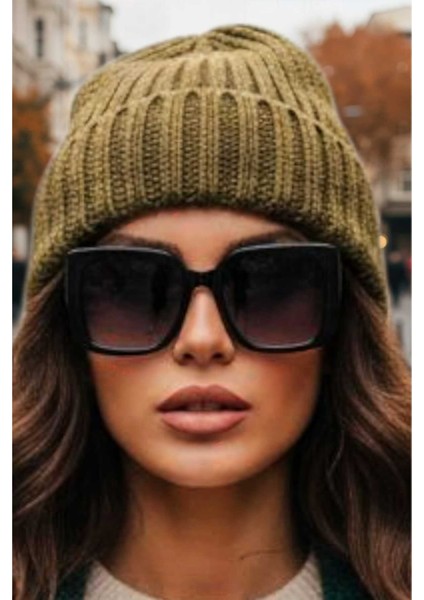 Kadın Yumuşak Dokulu Kalın Fitilli Soft Yünlü Bere fırsatları