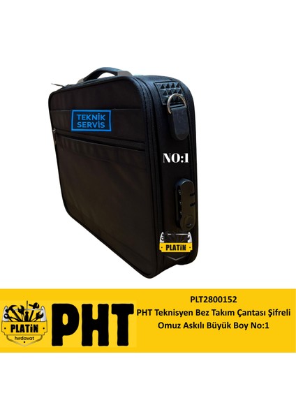 Teknisyen Bez Takım Çantası Şifreli Omuz Askılı Büyük Boy No:1 PLT2800152 indirimleri